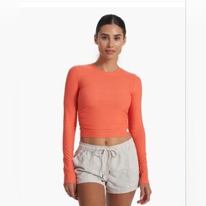 NWT Vuori Women's Dune Swim Top Medium Light Papaya